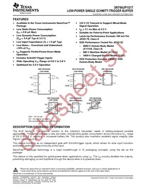 SN74AUP1G17DBVT datasheet  